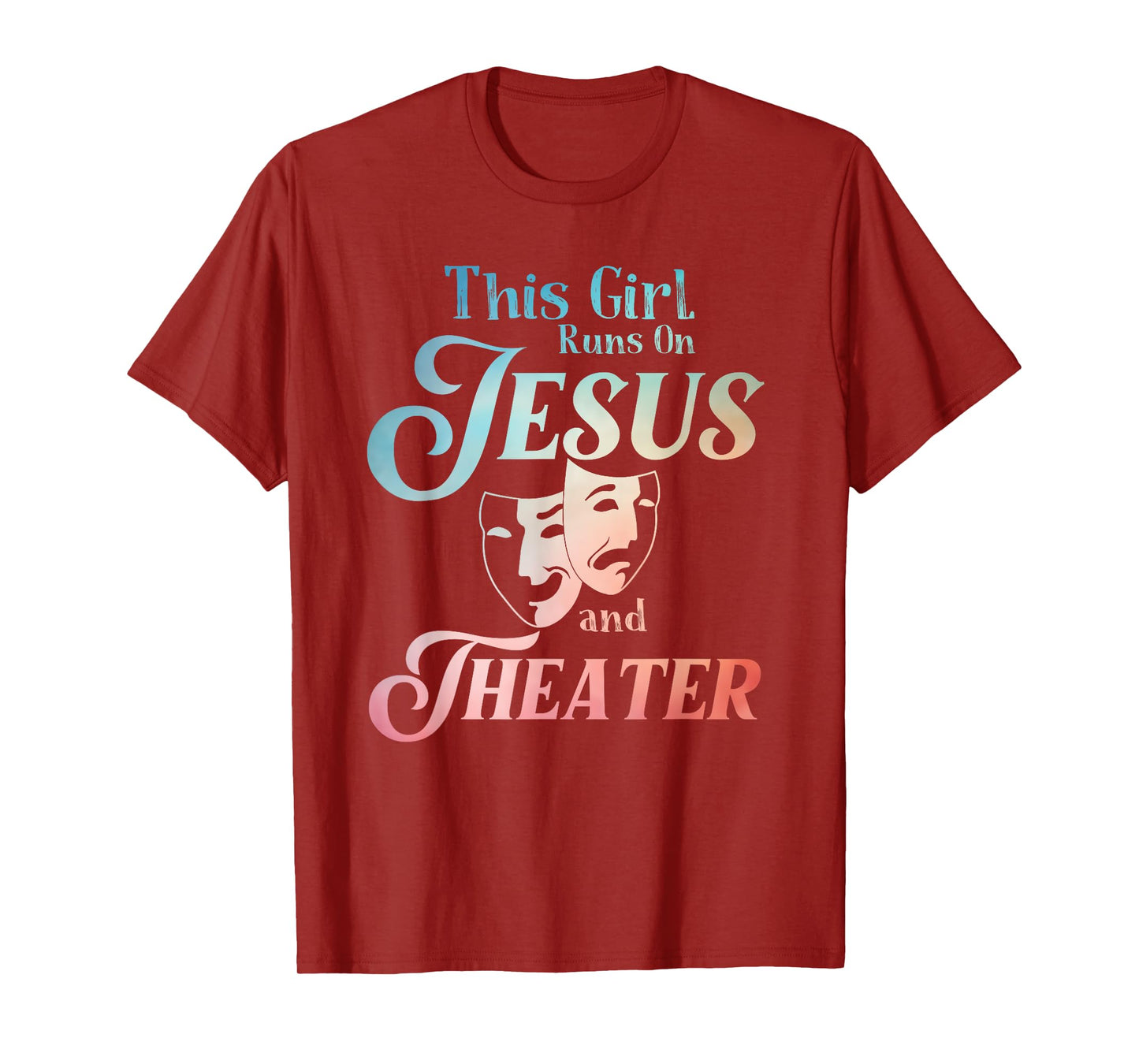 Cute Theatre Art For Teen Girls Women Acting Musical Lover T-Shirt