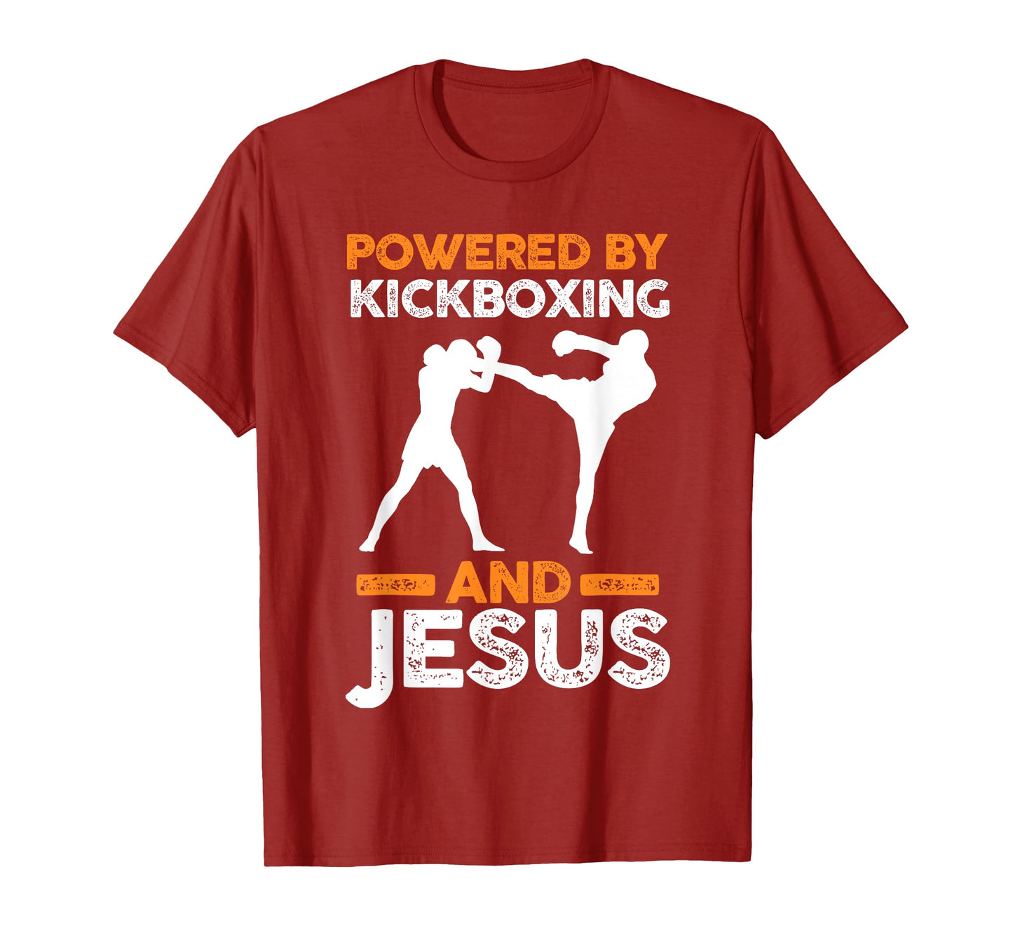 Powered by Kickboxing and Jesus T-Shirt