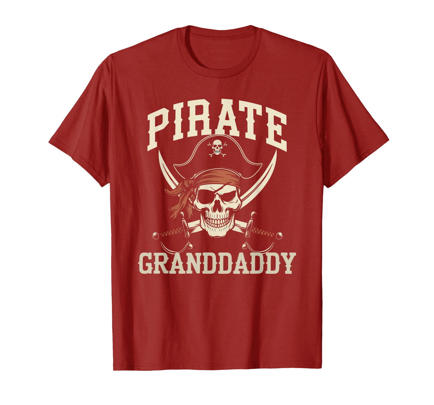Pirate Granddaddy Funny Captain Halloween Costume Grandpa T-Shirt
