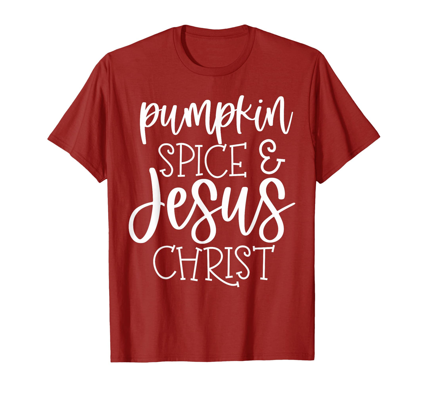 Pumpkin Spice and Jesus Christ - Retro Christian Fall Faith T-Shirt