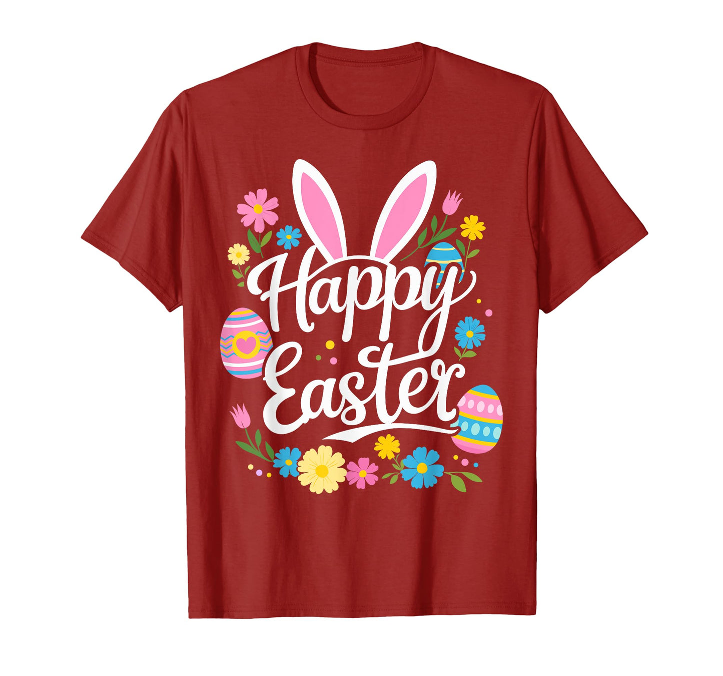 Happy easter with bunny and eggs T-Shirt