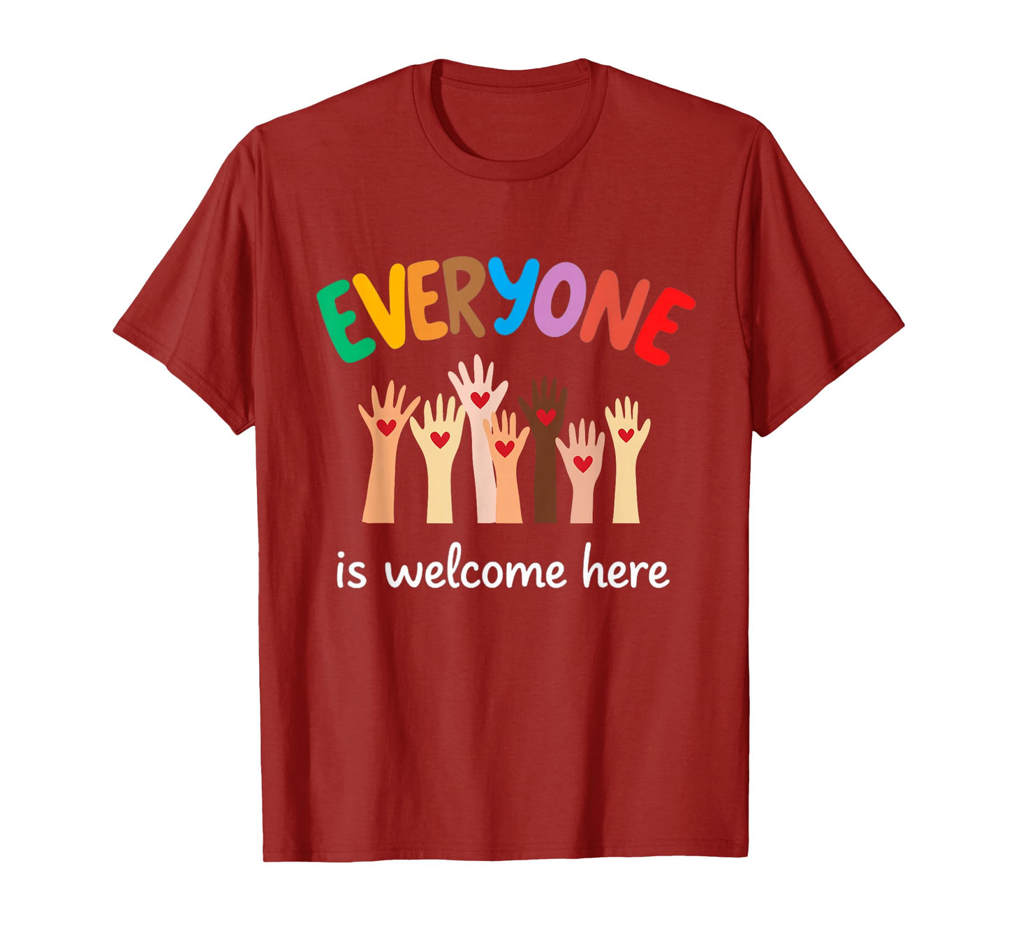 Everyone Is Welcome Here Idaho Teacher T-Shirt