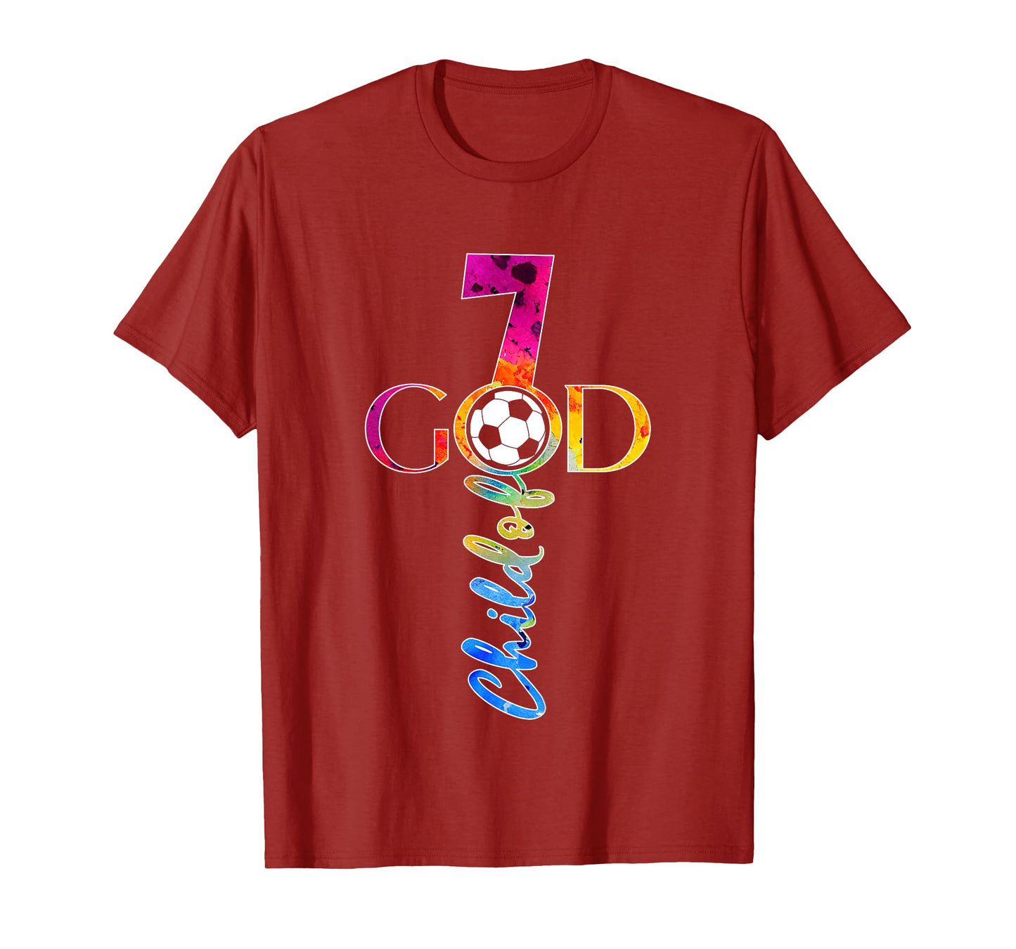 JESUS 7 YEARS CHILD OF GOD SOCCER 7TH BIRTHDAY T-Shirt