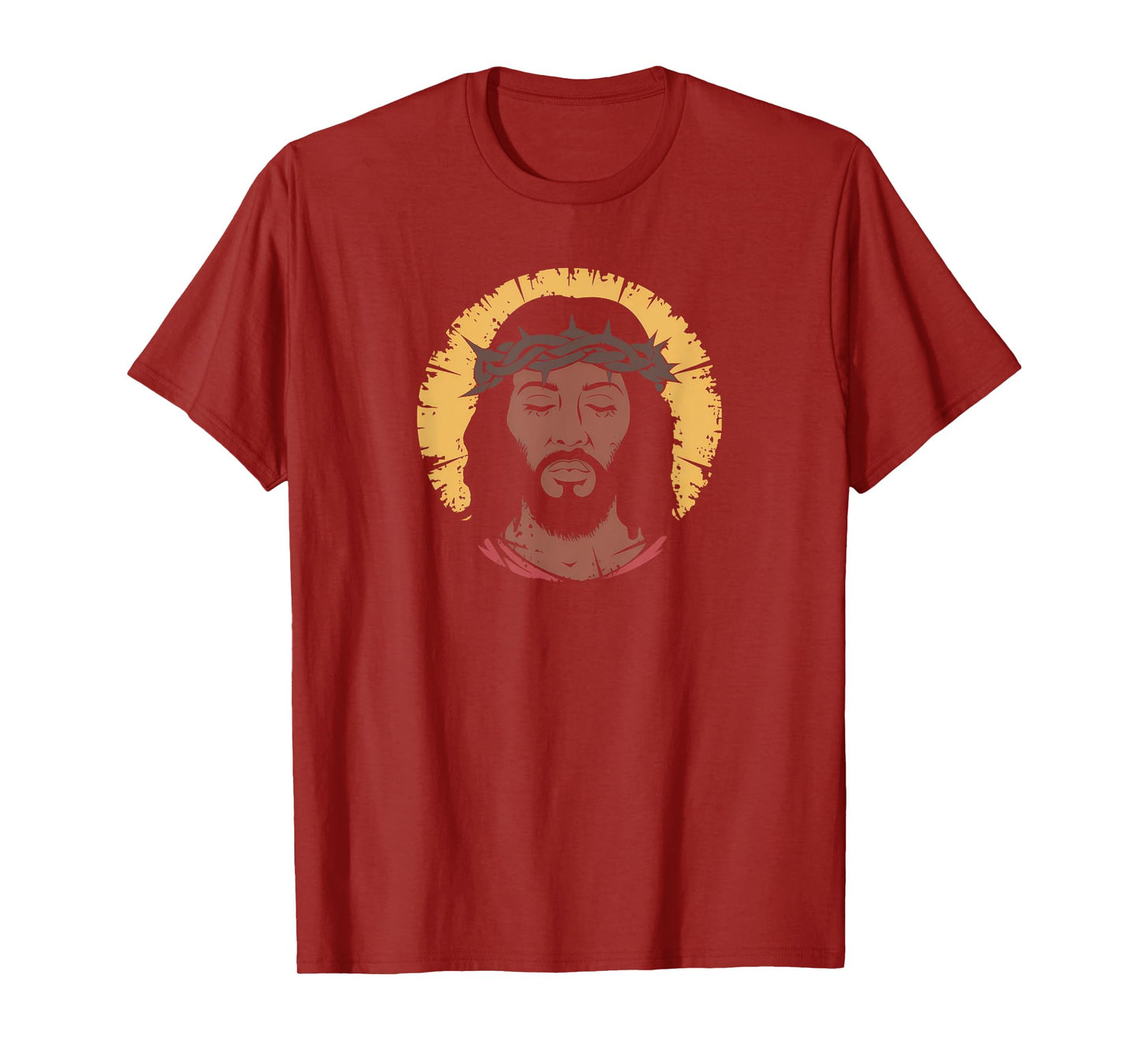 African American Jesus Portrait Black Christian T-Shirt