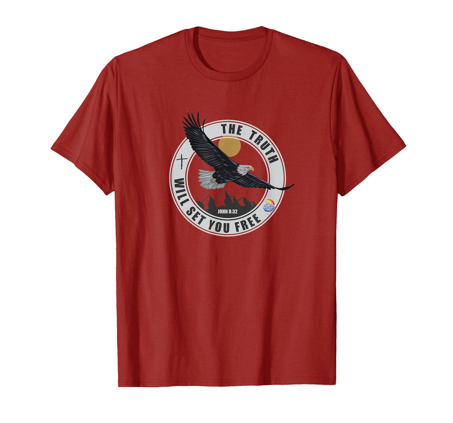 The Truth Will Set You Free Bible Scripture Freedom Eagle T-Shirt