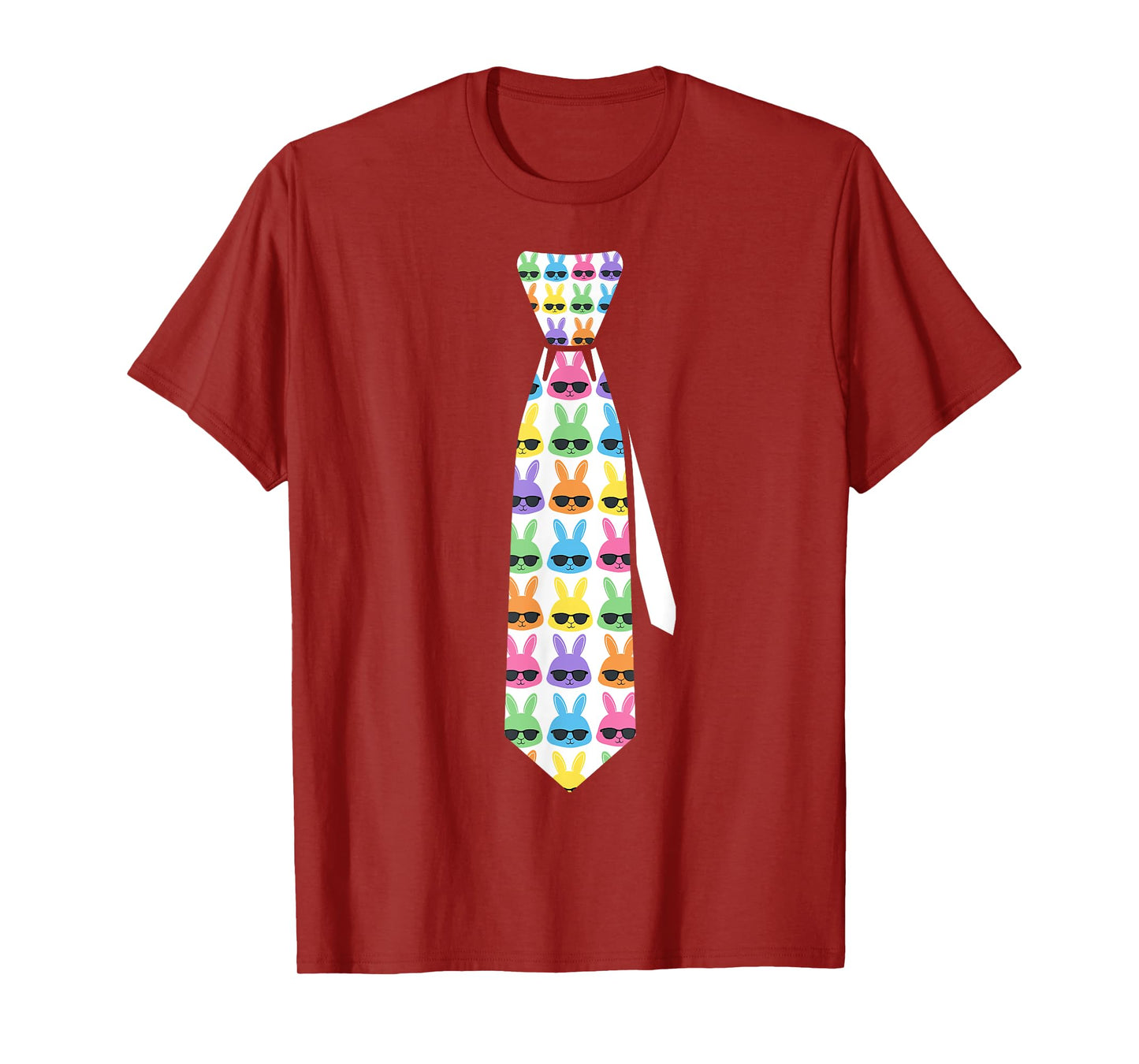 Funny easter tie with bunnies for boys and men T-Shirt