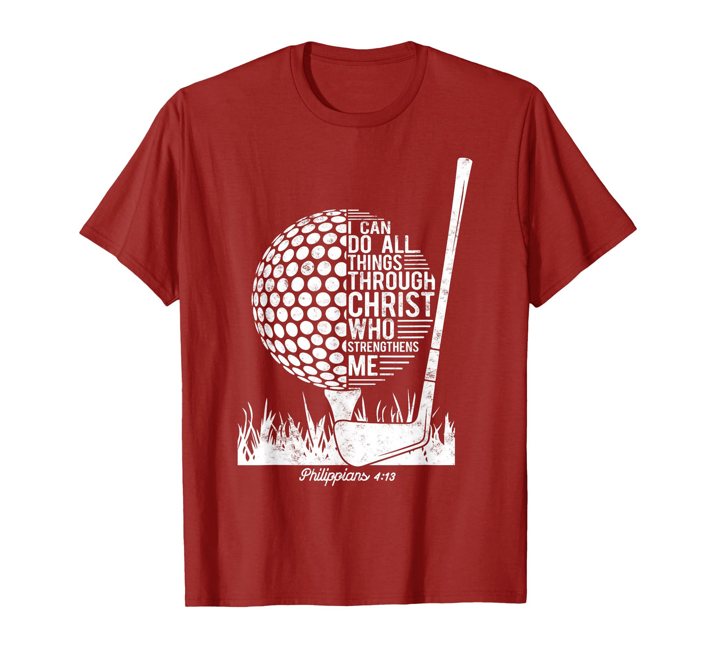 Christian Golf Plyer I Can Do All Things Philippians 4 13 T-Shirt