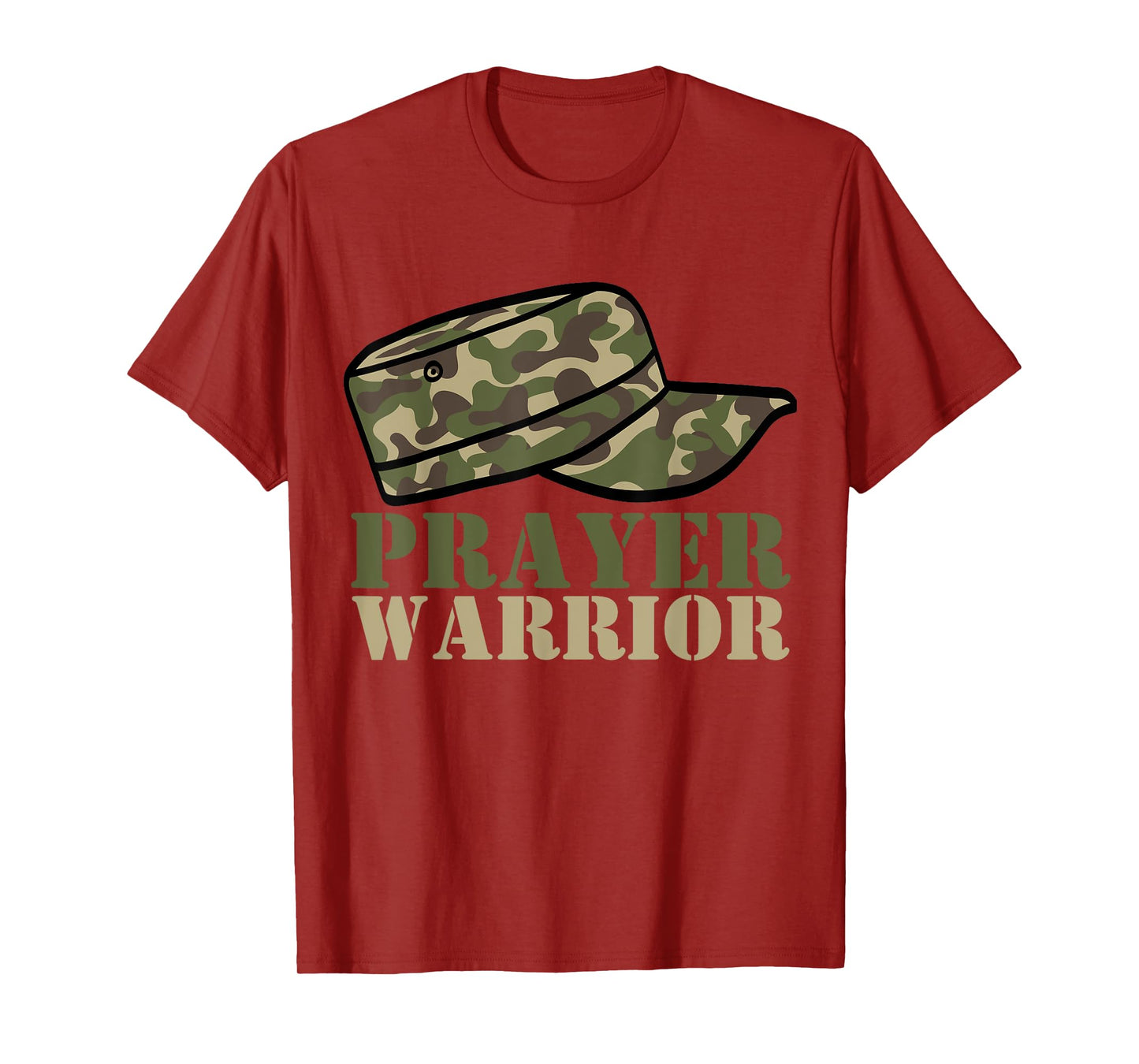 Prayer Warrior Camo God Jesus Christian Camouflage Hunting T-Shirt