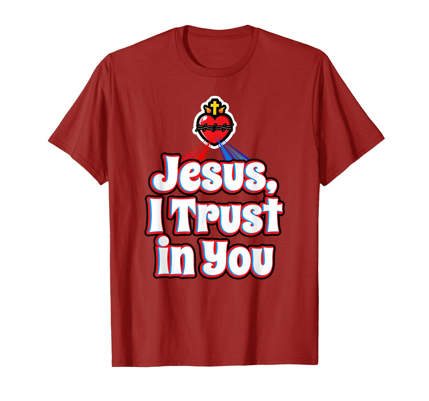 Divine Mercy for Kids Jesus I Trust in You Sacred Heart Cute T-Shirt