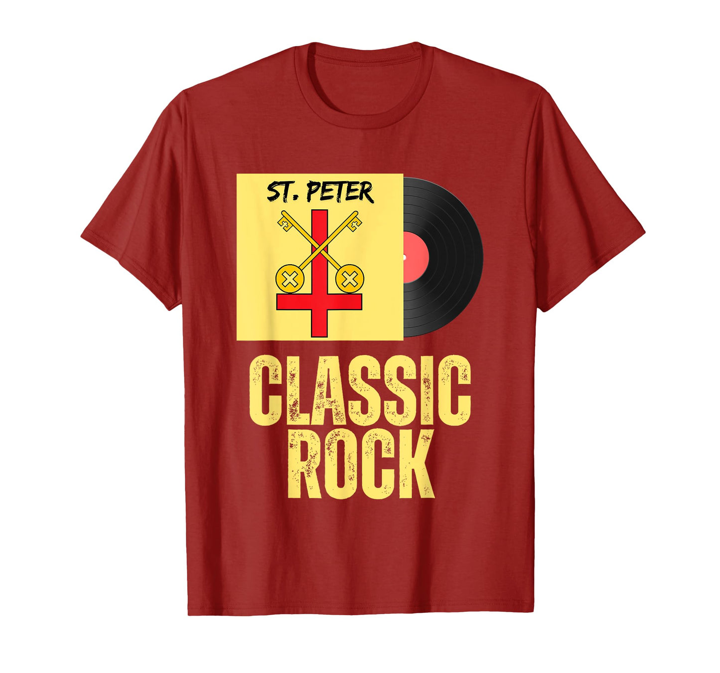 Saint Peter Classic Rock Pun Record Album Apostle Catholic T-Shirt