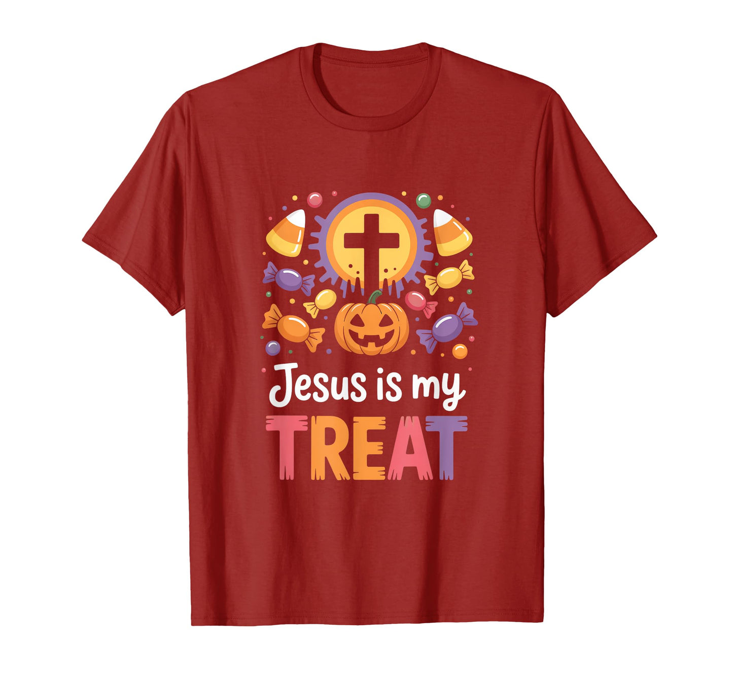Jesus is My Treat Christian Halloween Message T-Shirt