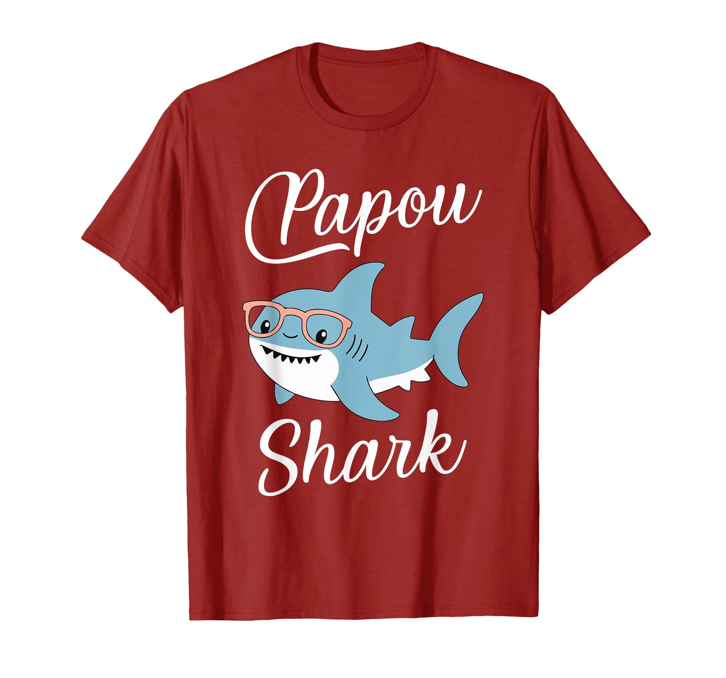 Papou Shark Funny Matching Family Grandpa T-Shirt
