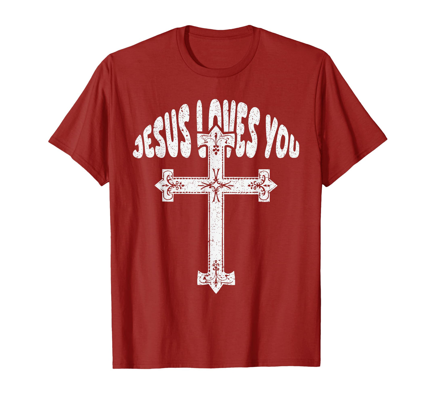 Jesus Loves You Christian Cross for Men Women Boys Kids T-Shirt