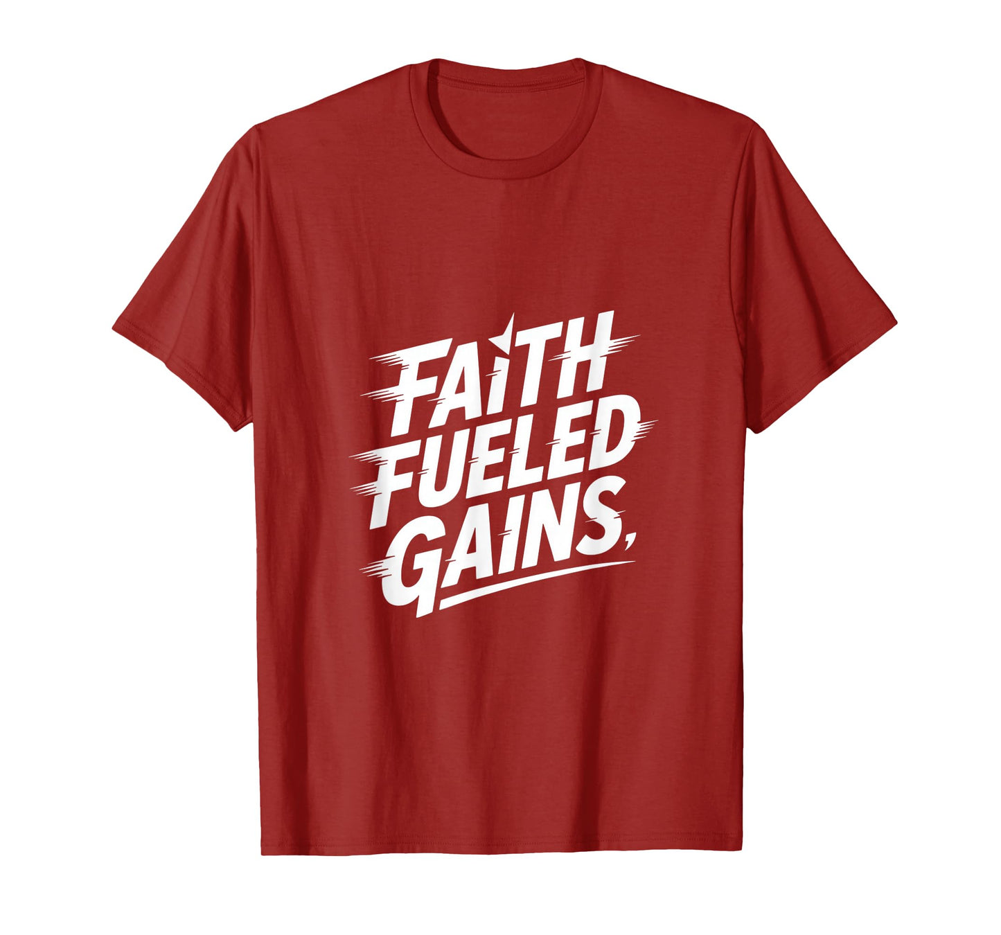 Christian Faith Fueled Gains Gym Fitness Motivation T-Shirt