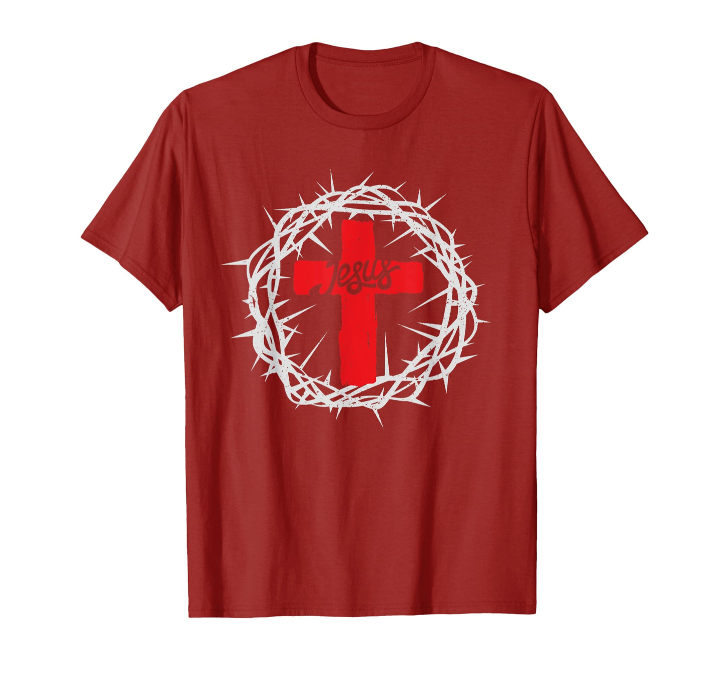 Vintage Crown Of Thorns, Jesus Christ Cross Religion Faith T-Shirt