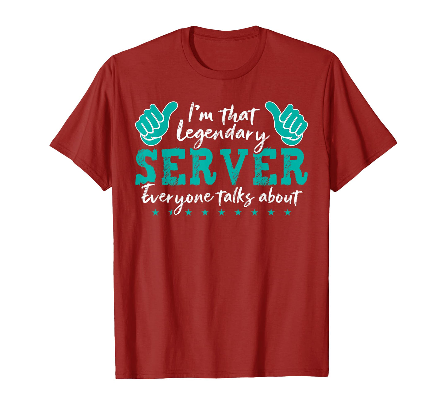 Funny Profession Quote Legendary Server T-Shirt