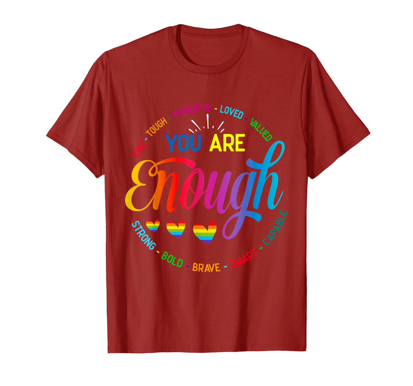 You Are Enough Mental Health Awareness Womens T-Shirt
