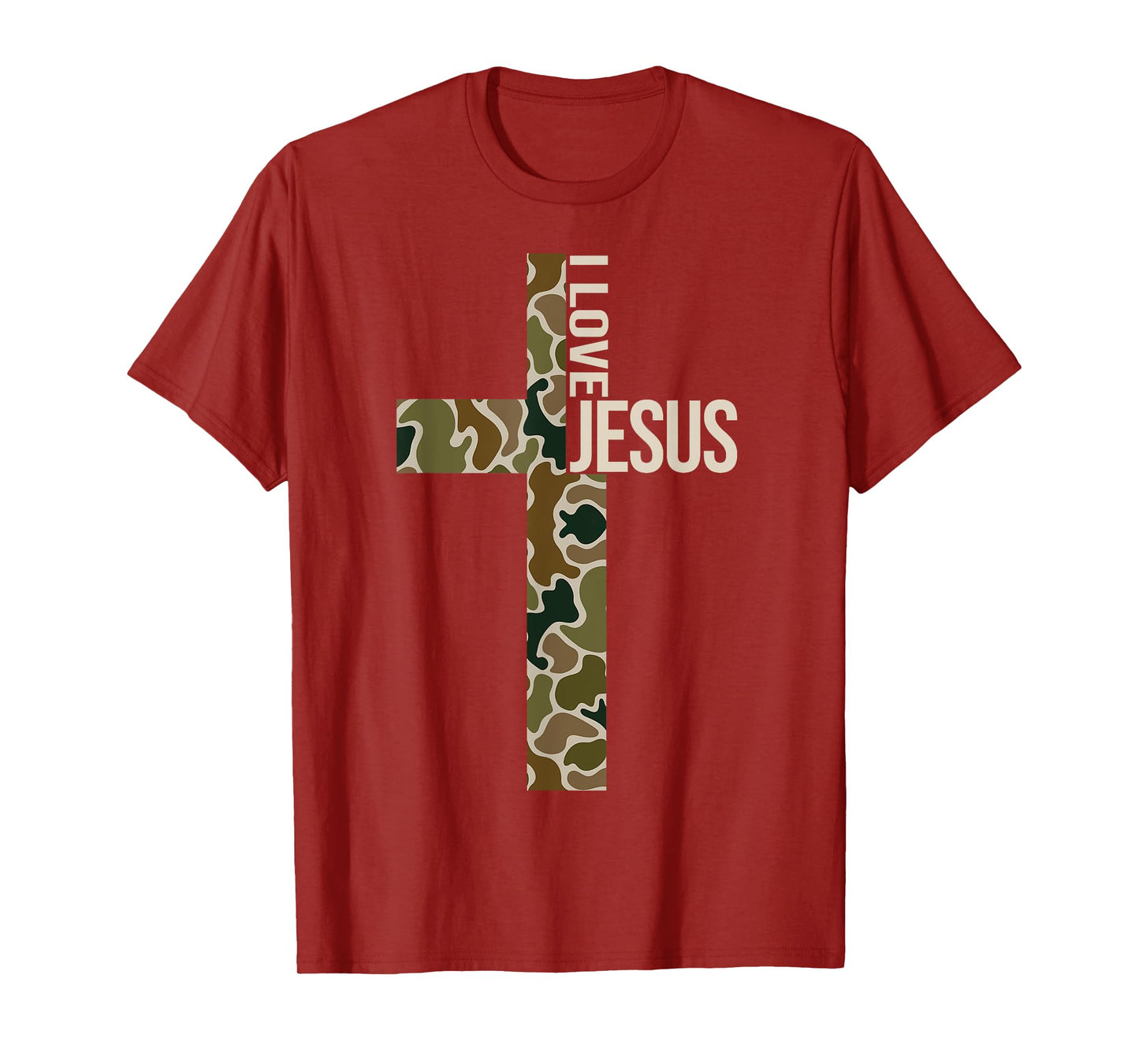 Jesus I Love Jesus Christian Cross God Faith Bible Pray T-Shirt