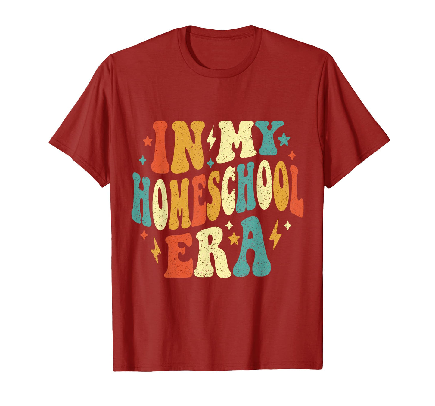 In My Homeschool Era Funny Homeschool Retro Vintage T-Shirt