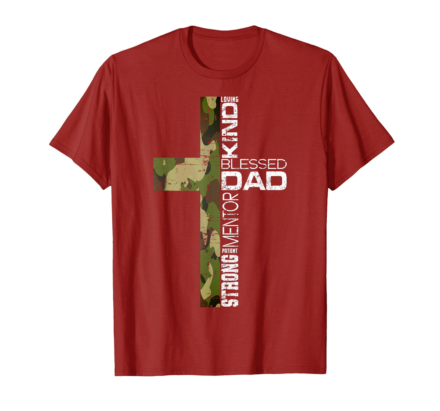 Blessed Dad Cross Christians Tee Father's Day Christian Dad T-Shirt