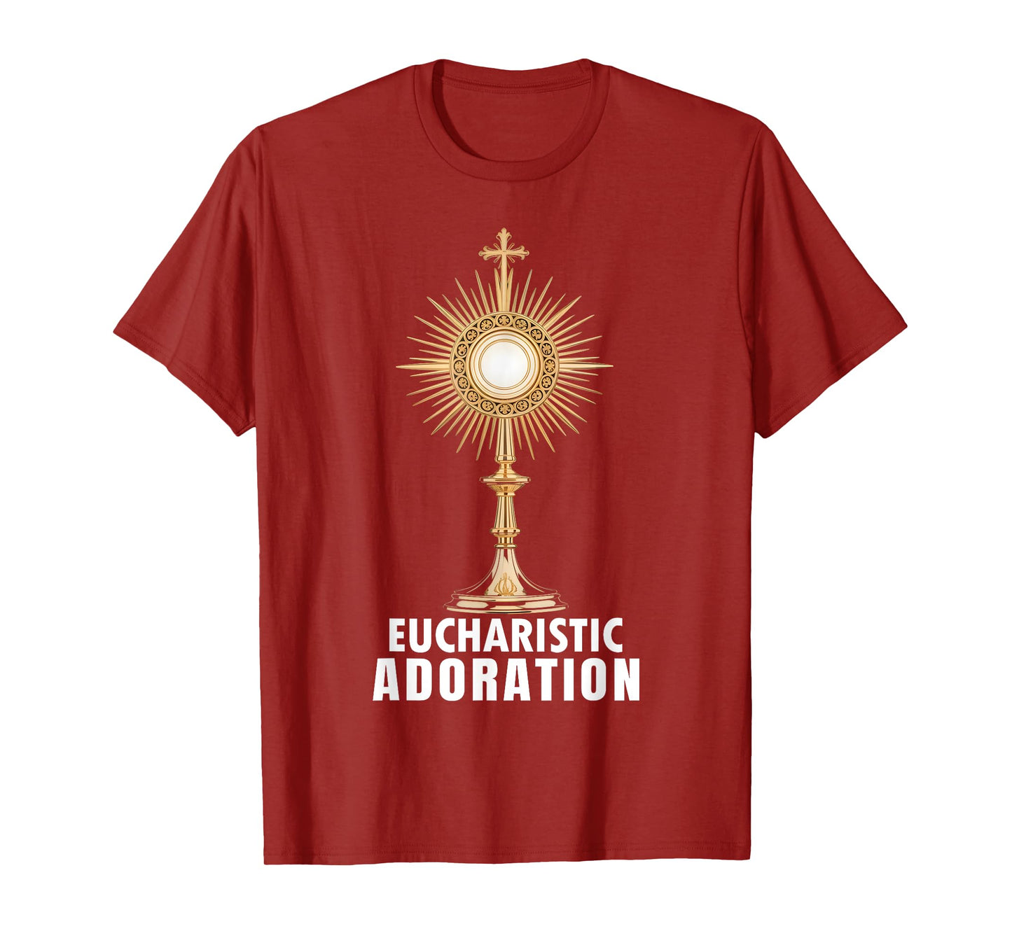 Eucharistic Adoration Holy Mass Catholic Art T-Shirt