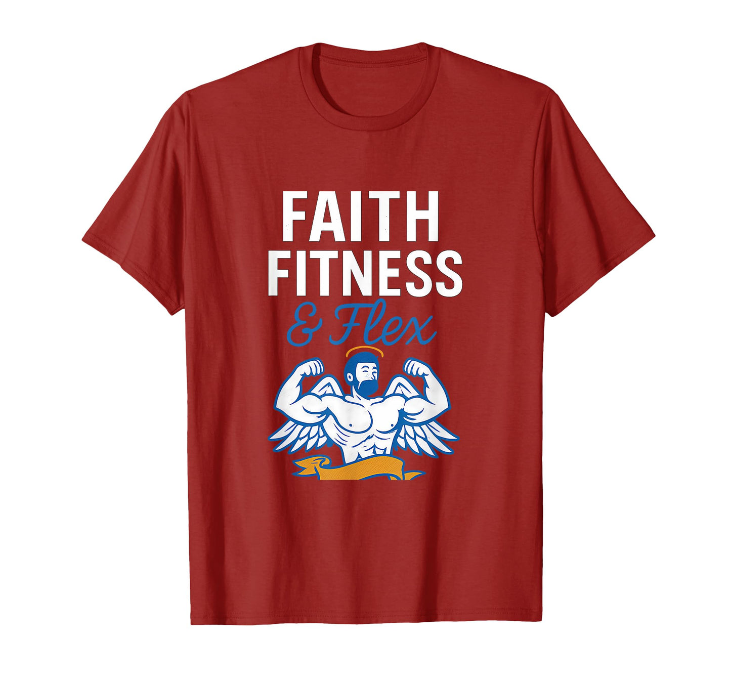 Faith Fitness & Flex Christian Gym Graphic T-Shirt