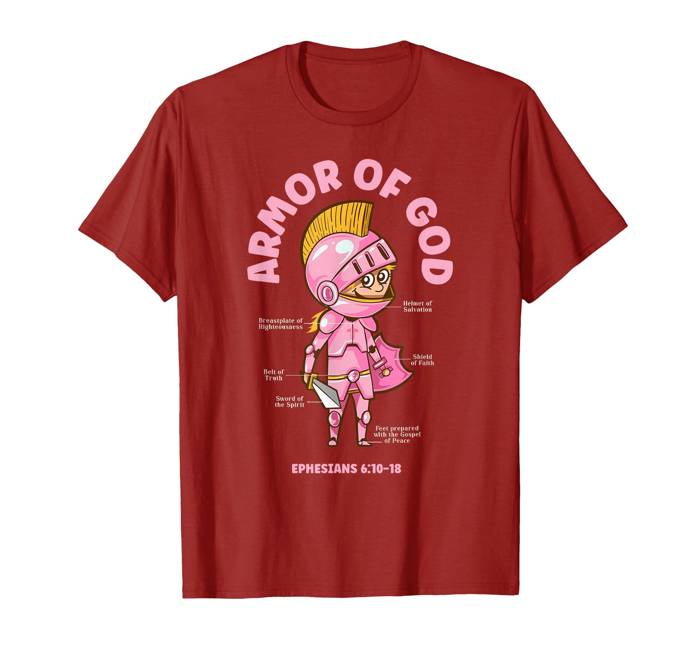 Full Armor of God - Christian Girls Edition T-Shirt