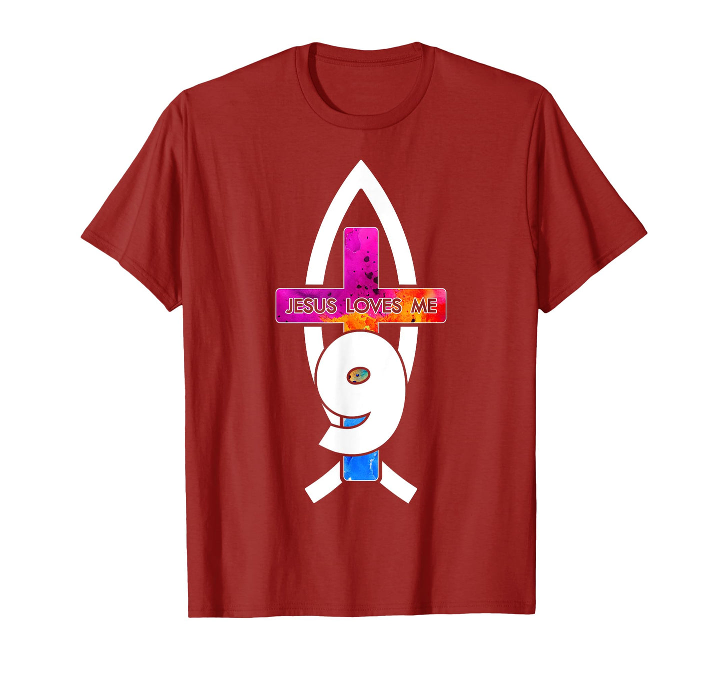 Jesus Loves ME 9 Religious 9 Years Jesus 9TH Birthday T-Shirt