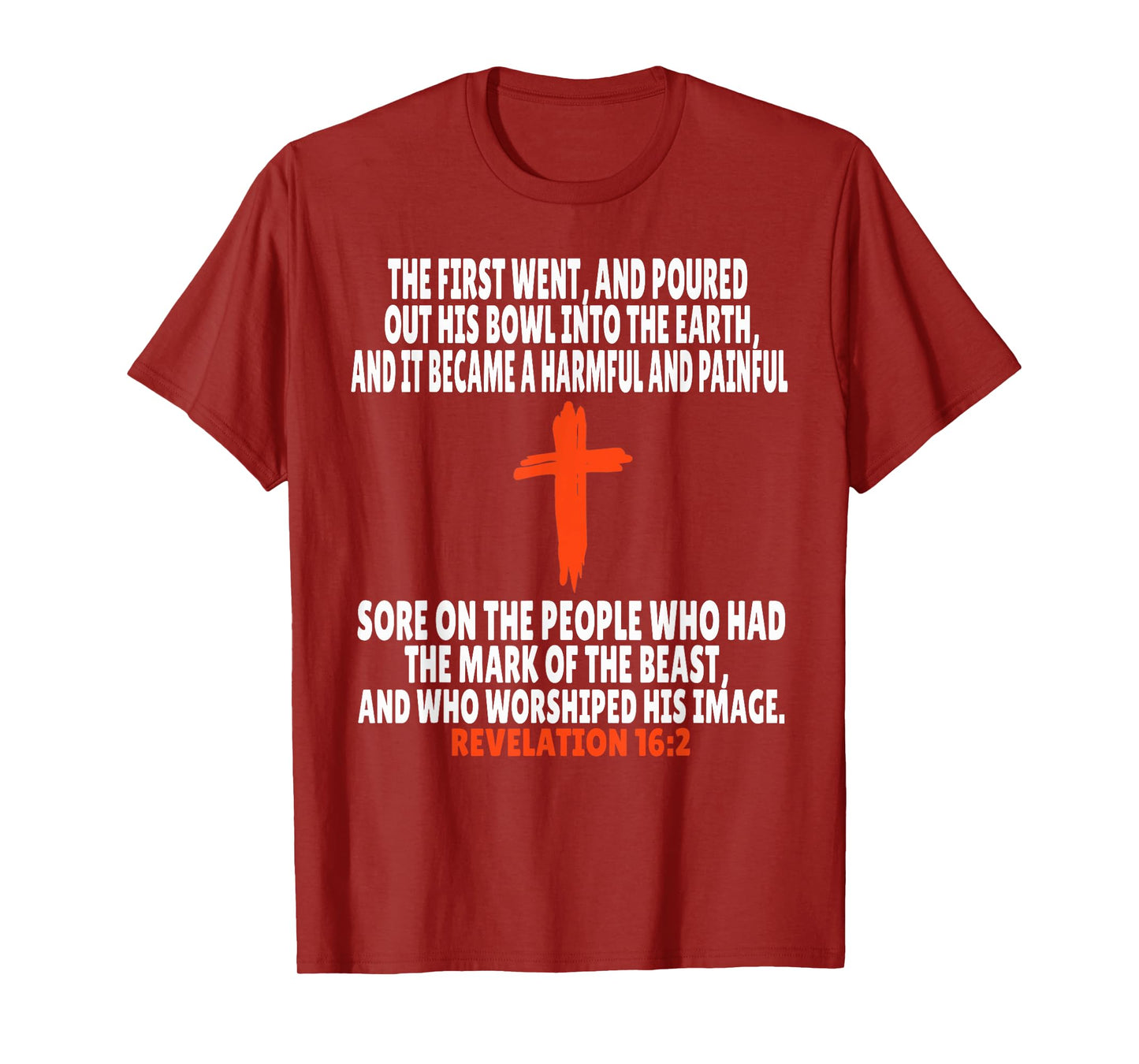 Revelation 16:2 Bible Verses Scripture T-Shirt