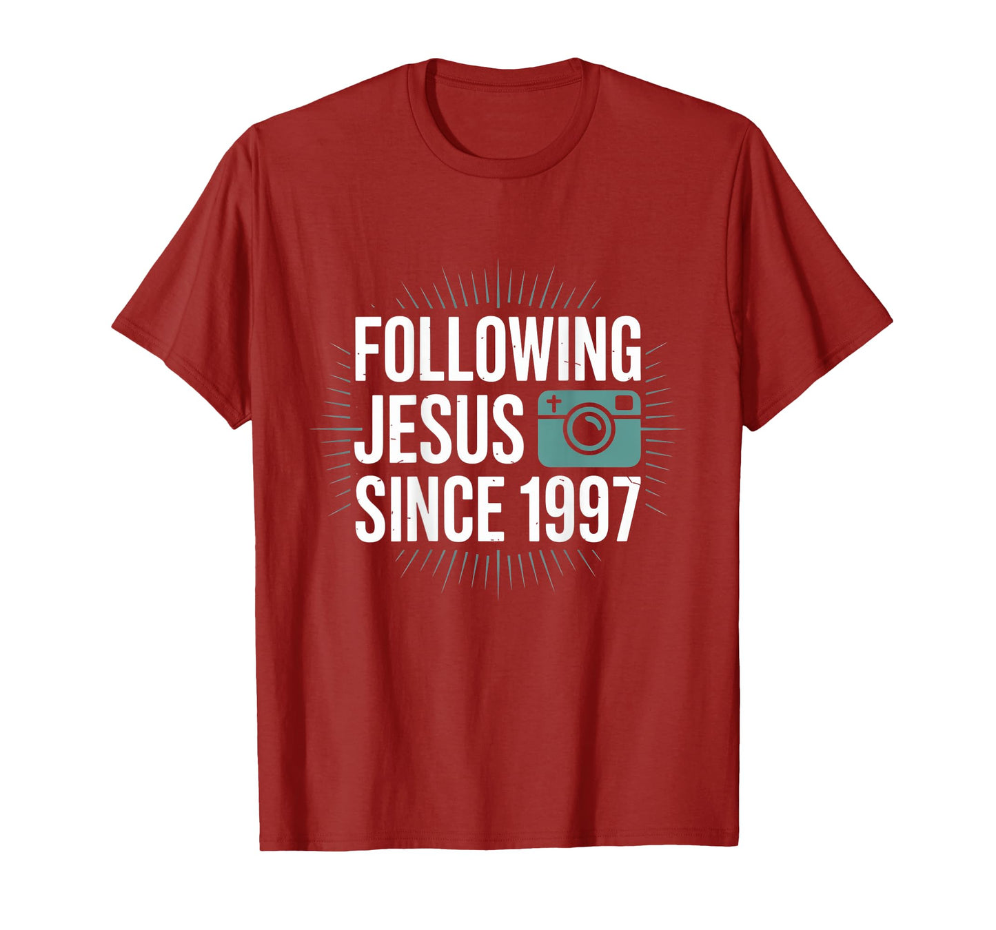 Following Jesus Since 1997 Faithful Journey T-Shirt