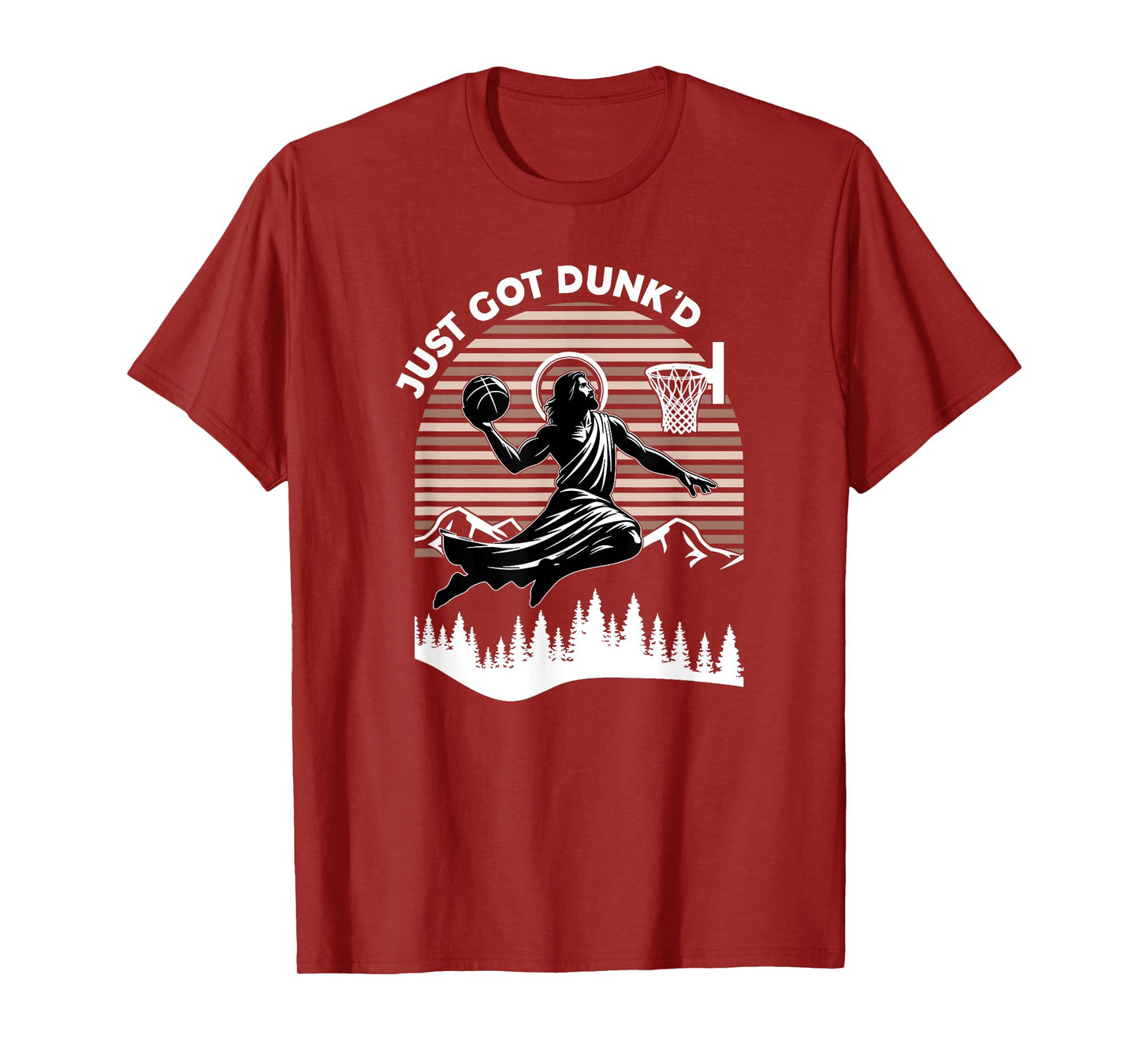 Just Got Dunked, Funny Basketball Jesus T-Shirt