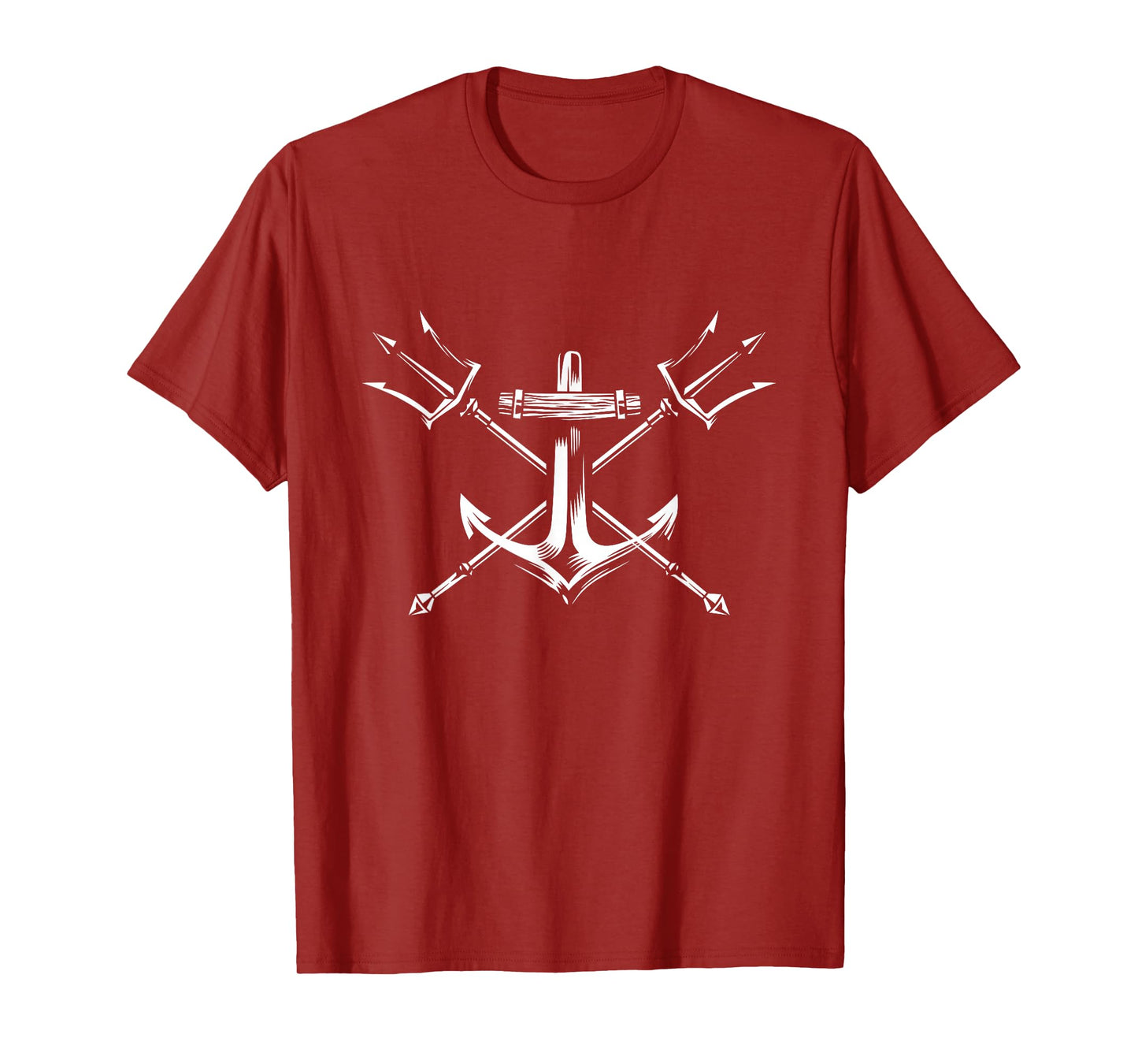 Poseidon Trident Shirt Lord of the Sea Greek Nautical Anchor T-Shirt