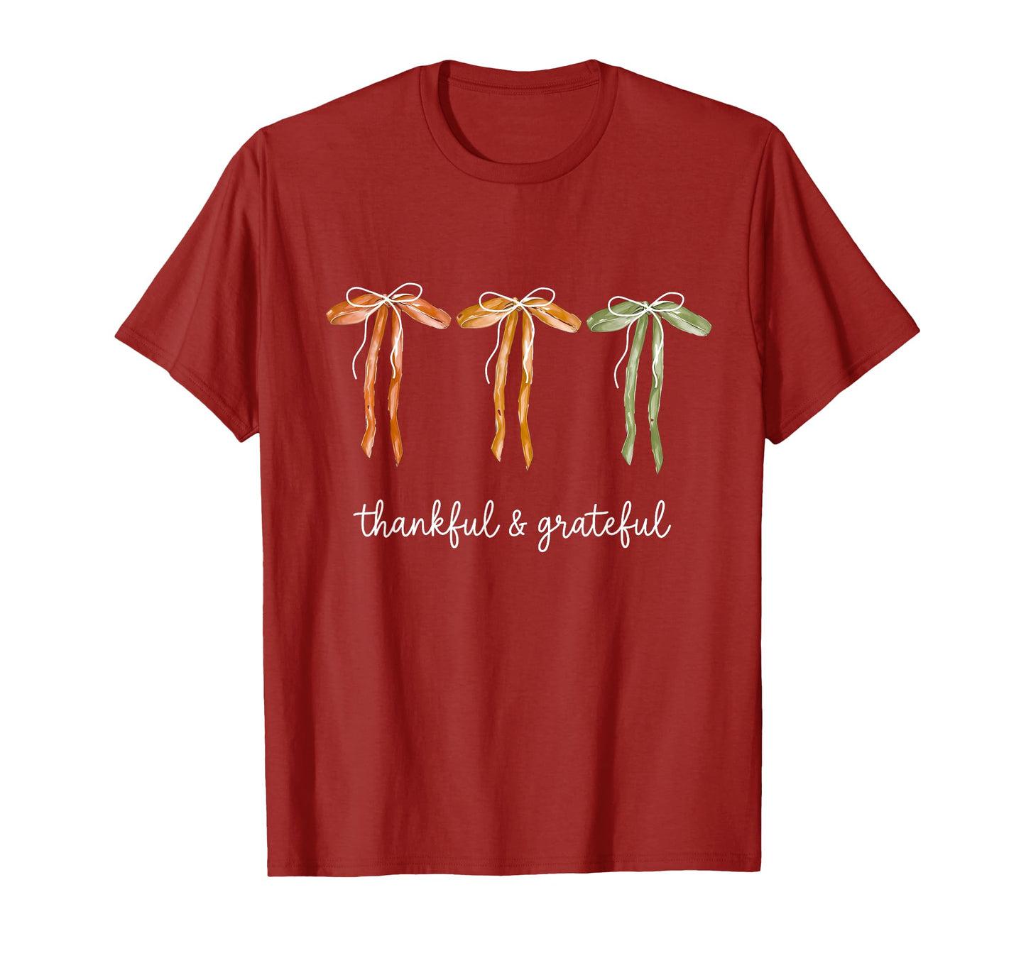 Coquette Bow Thankful & Grateful, Jesus God is Within Her T-Shirt