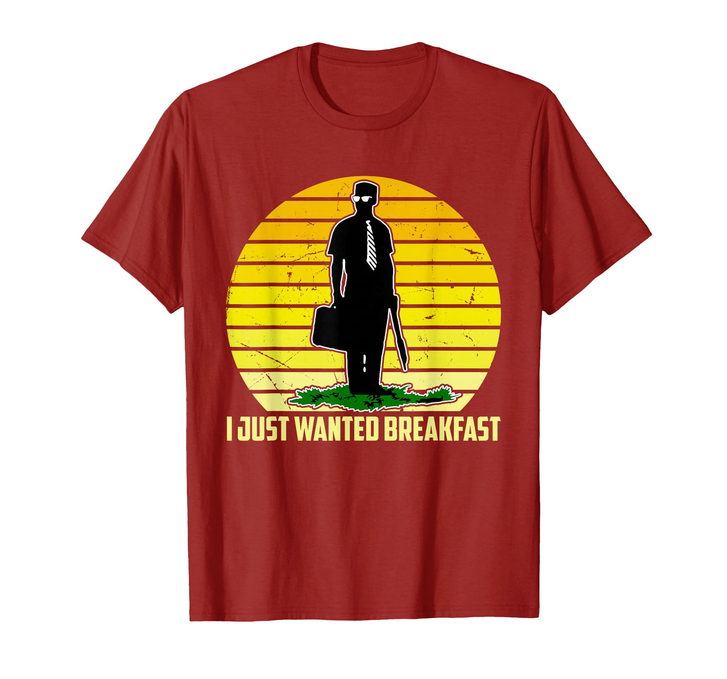 I Just Wanted Breakfast Funny Humorous Design T-Shirt