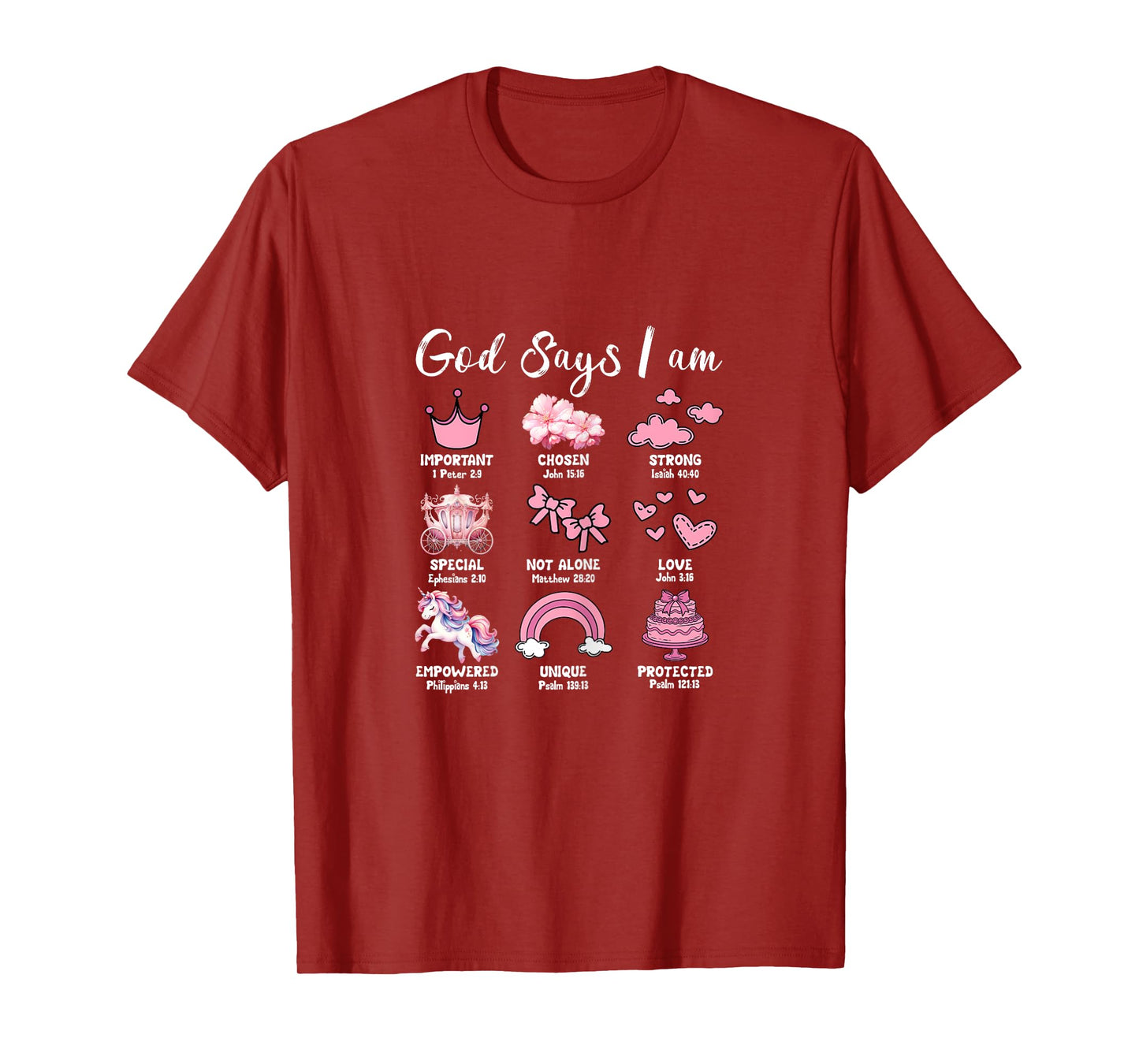 Faith Religious God Says I Am Cute Aesthetic T-Shirt