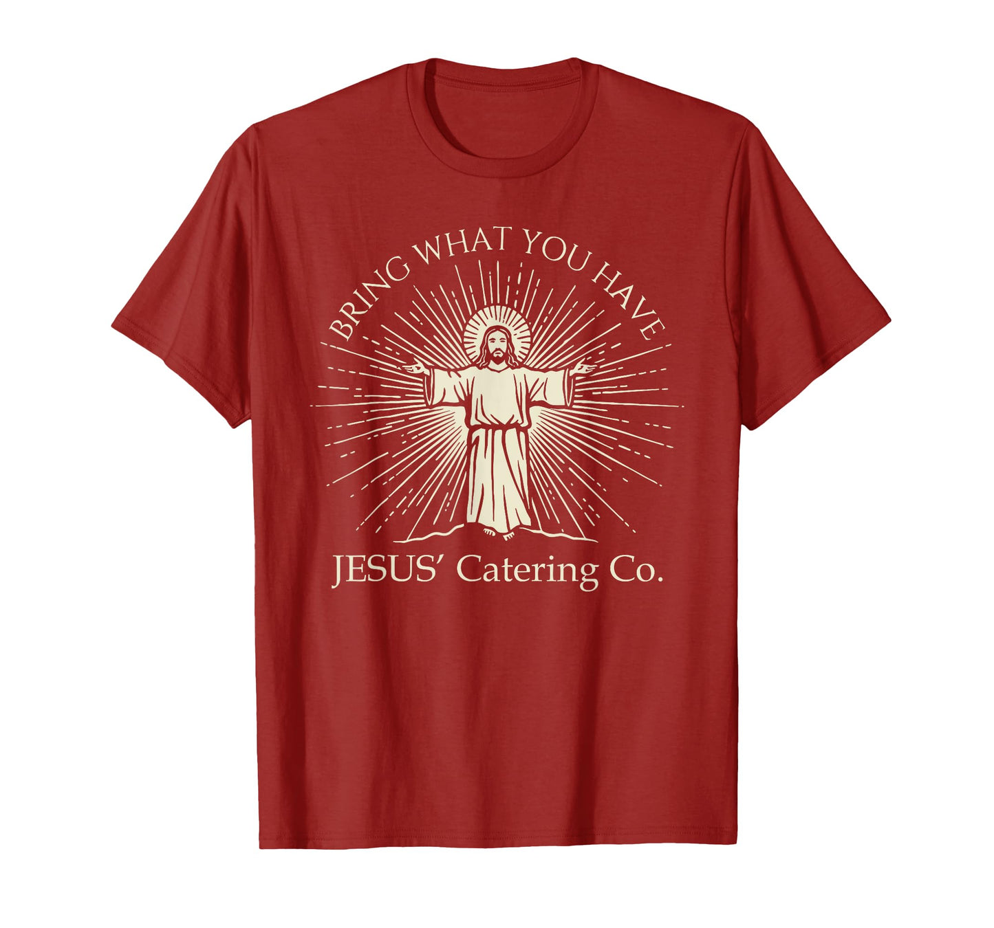 Jesus’ Catering Co Loaves and Fishes Minimalist Tee T-Shirt