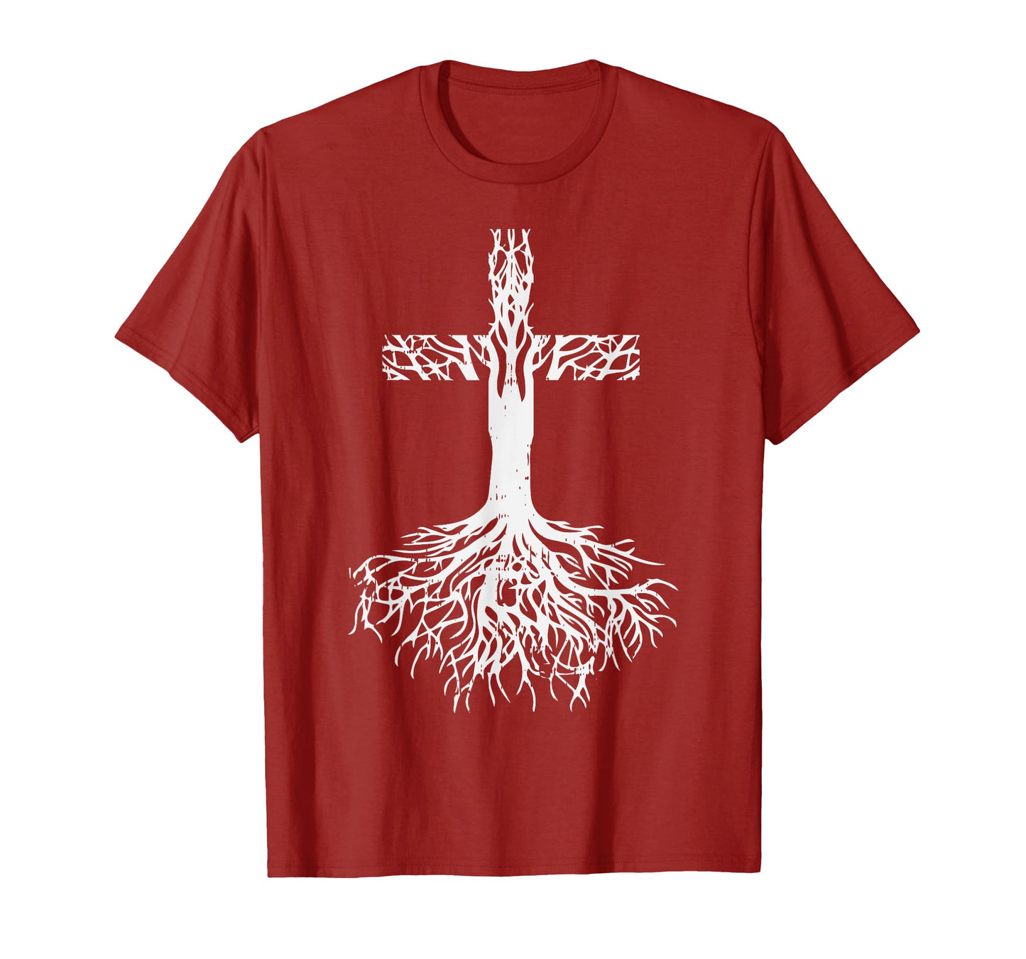Cross Roots God Jesus Christ Faith Religious Christian Gift T-Shirt