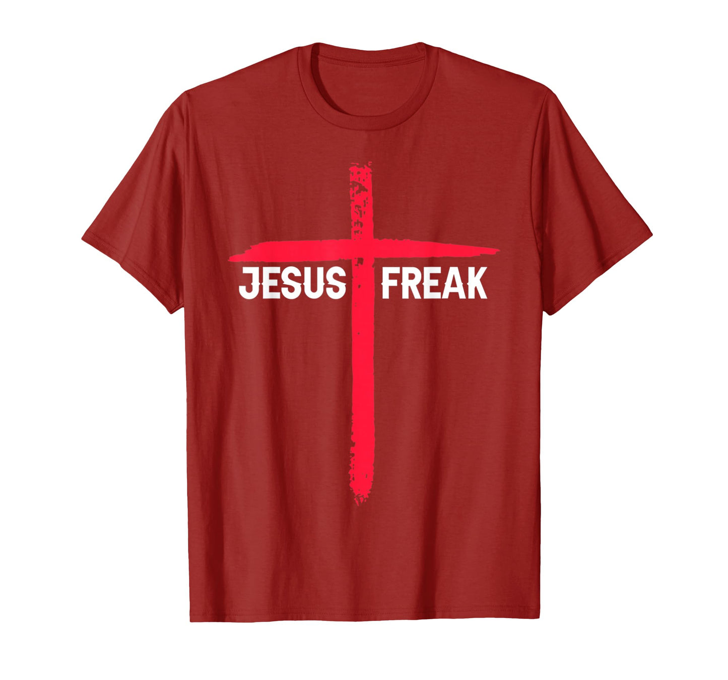 Vintage Jesus Freak Christian Religious Faith Cross Design T-Shirt