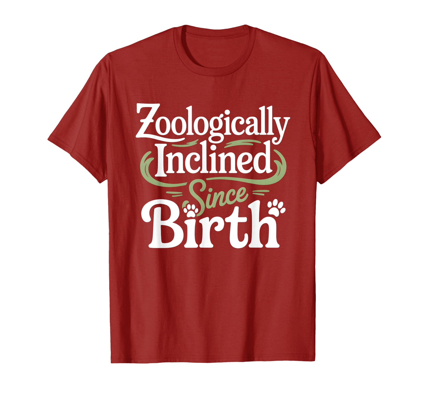 Zoologically Inclined Since Birth Funny Zoology Humor T-Shirt