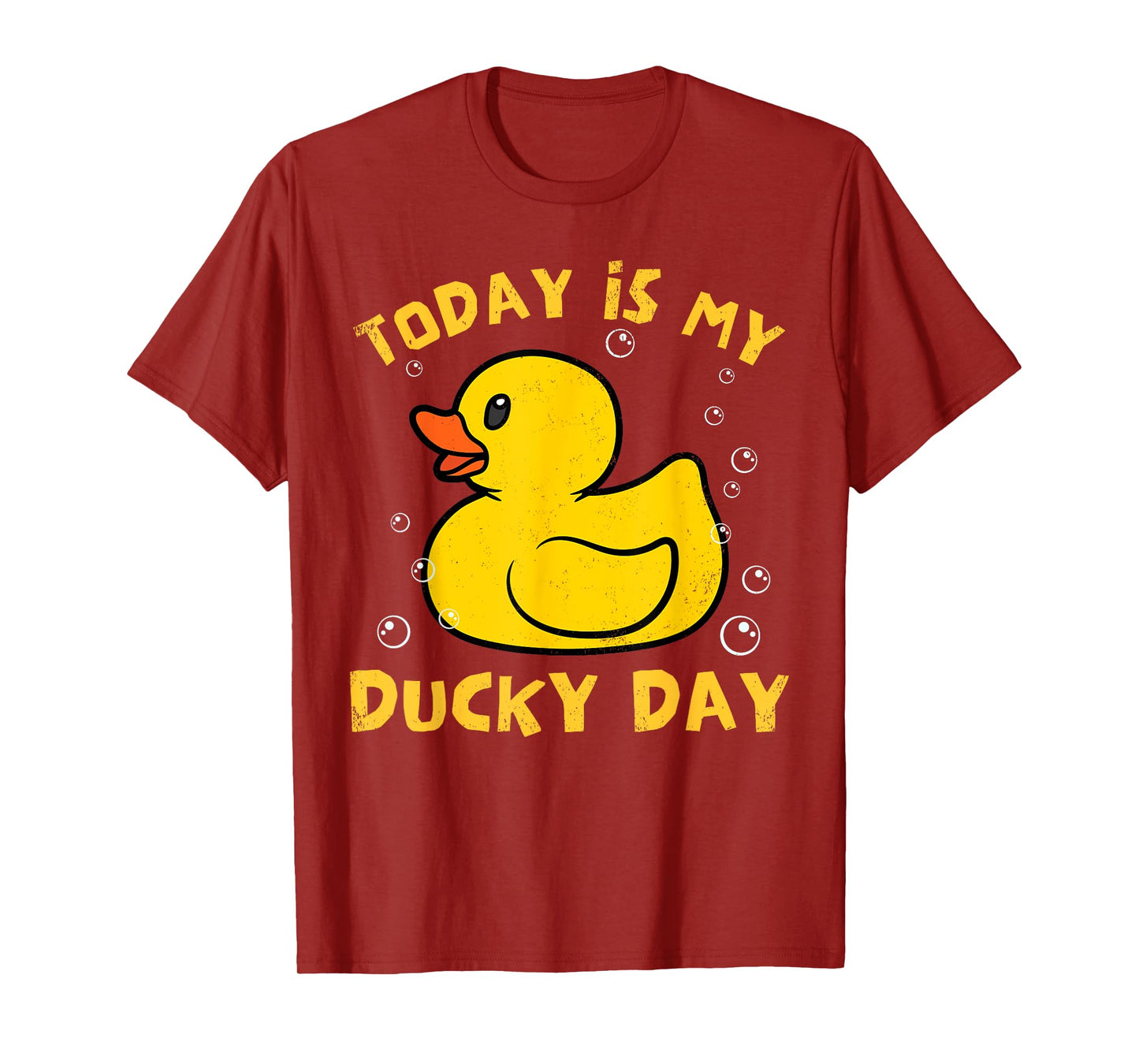 Today is My Ducky Day Lucky Day Funny Rubber Duck Lover T-Shirt