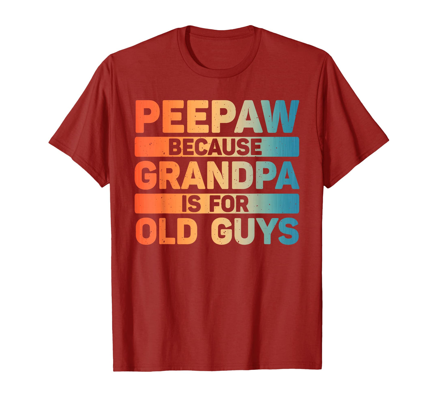 Peepaw Design For Grandpa From Grandkids Father's Day Peepaw T-Shirt