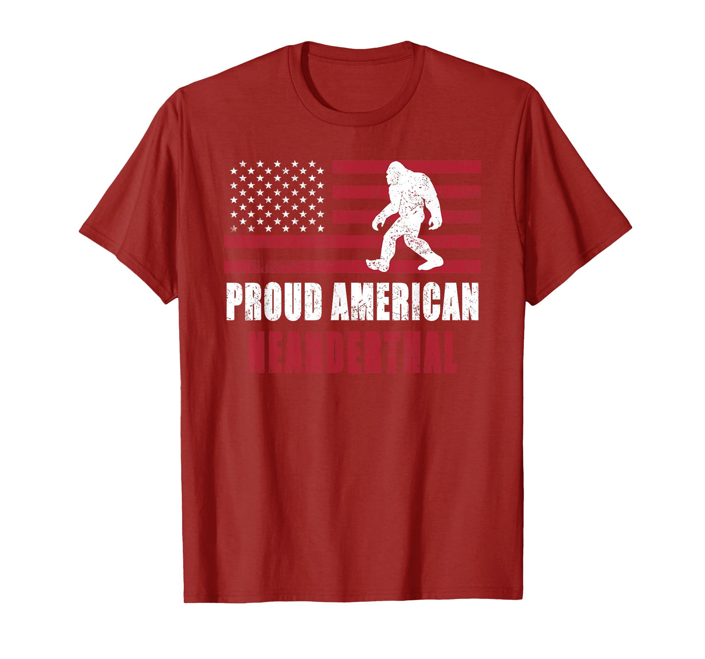 American Neanderthal vintage Flag for Proud Neanderthals T-Shirt