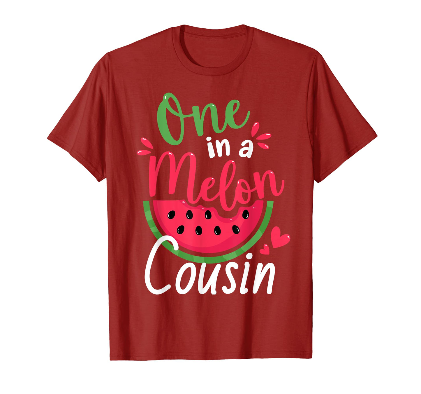 One in a Melon Cousin 1st Birthday Summer Family Matching T-Shirt