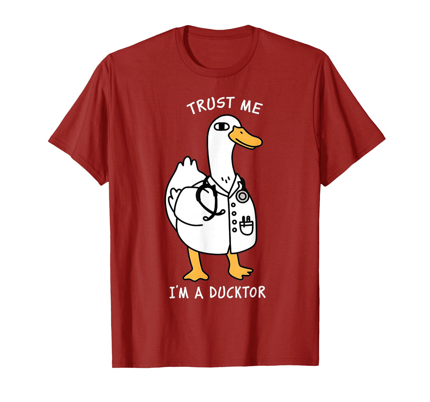 Trust Me I'm A Ductor Whimsical Duck Doctor Animals Lovers T-Shirt