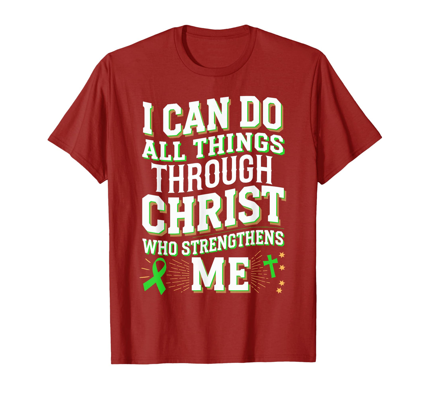 All Things Through Christ Spinal Cord Injury Awareness T-Shirt