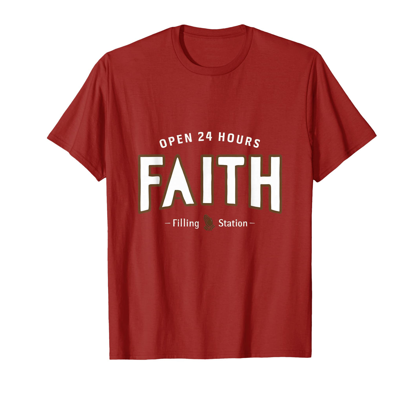 Faith Filling Station T-Shirt Christian Spiritual Tee T-Shirt