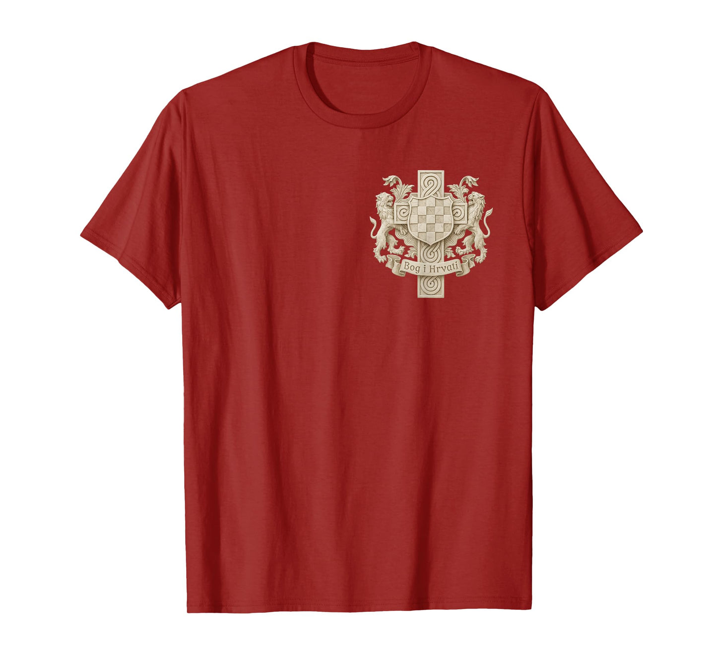 Bog I Hrvati - Croatian coat of arms and cross T-Shirt