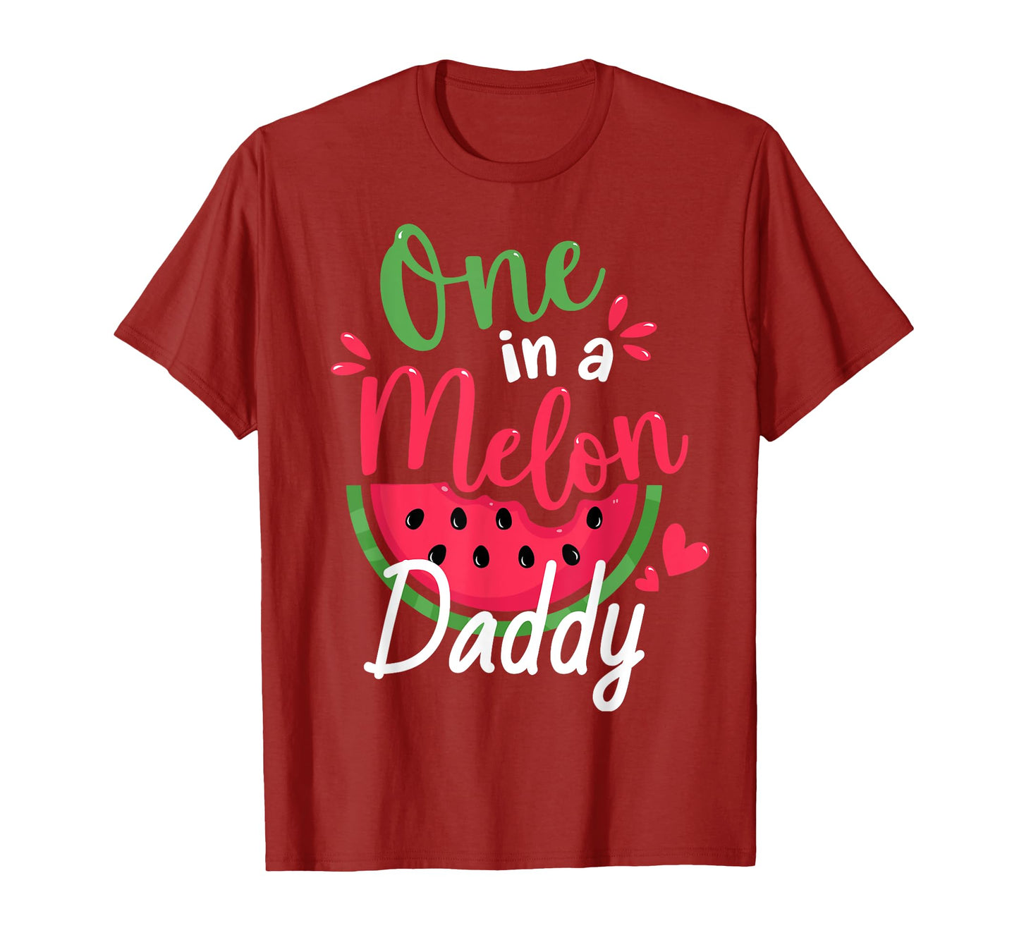 One in a Melon Daddy 1st Birthday Summer Family Matching T-Shirt