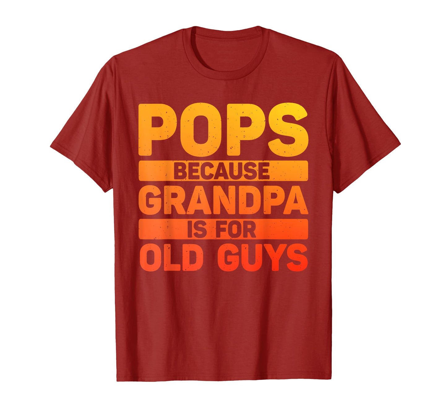 Pops Design For Grandpa From Grandkids Father's Day Pops T-Shirt