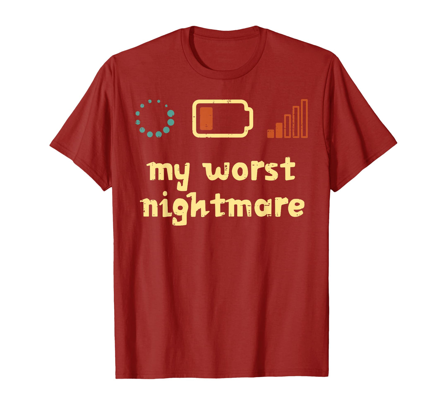 My Worst Nightmare Low Wifi Signal Funny Gamer Men Boys Kids T-Shirt